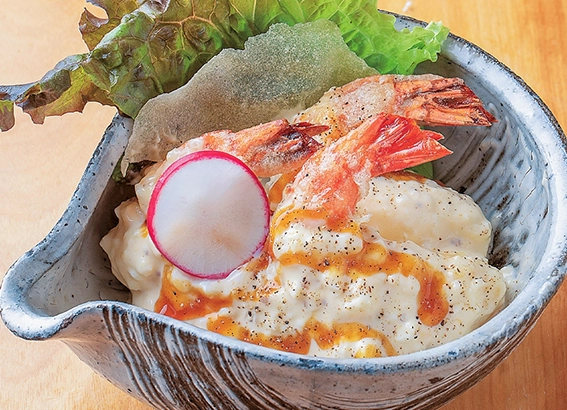 郷土料理 酒と肴 もなか エビのタルタルマヨネーズ
