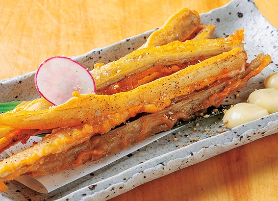 郷土料理 酒と肴 もなか ゴボウの唐揚げ
