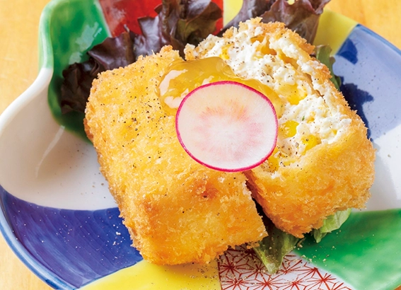 郷土料理 酒と肴 もなか とうもろこしクリームチーズのフライ
